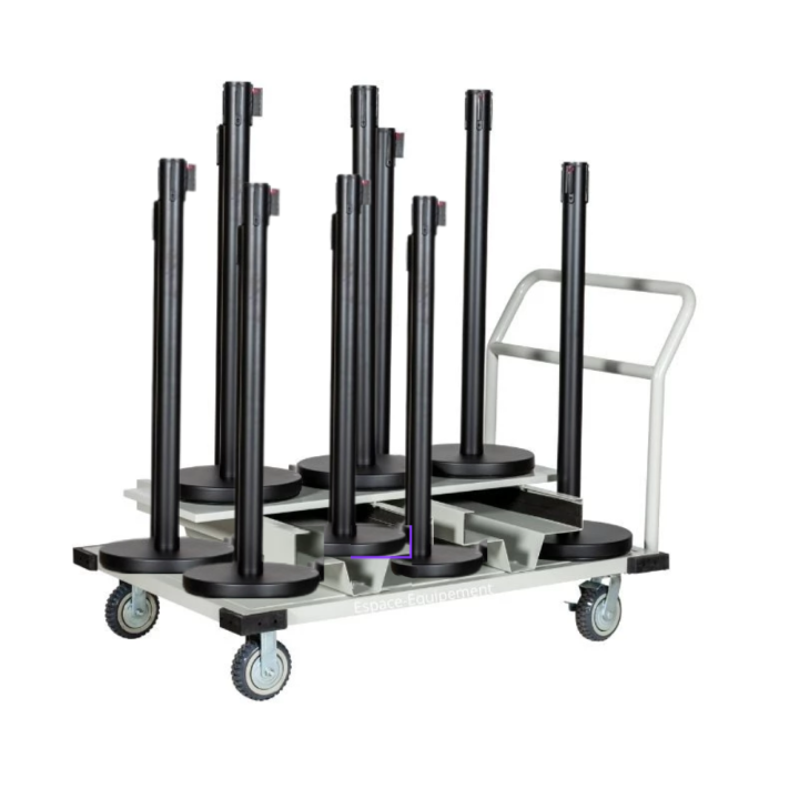 Chariot pour poteaux de guidage