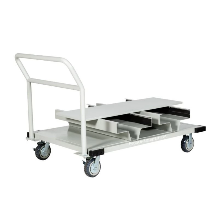 Chariot pour poteaux de guidage