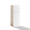 Casier vestiaire multicases 2 portes en bois