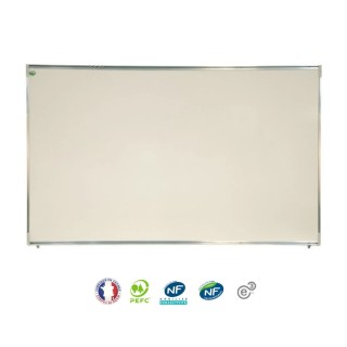 Tableau blanc magnétique émail 90x120 cm - NF