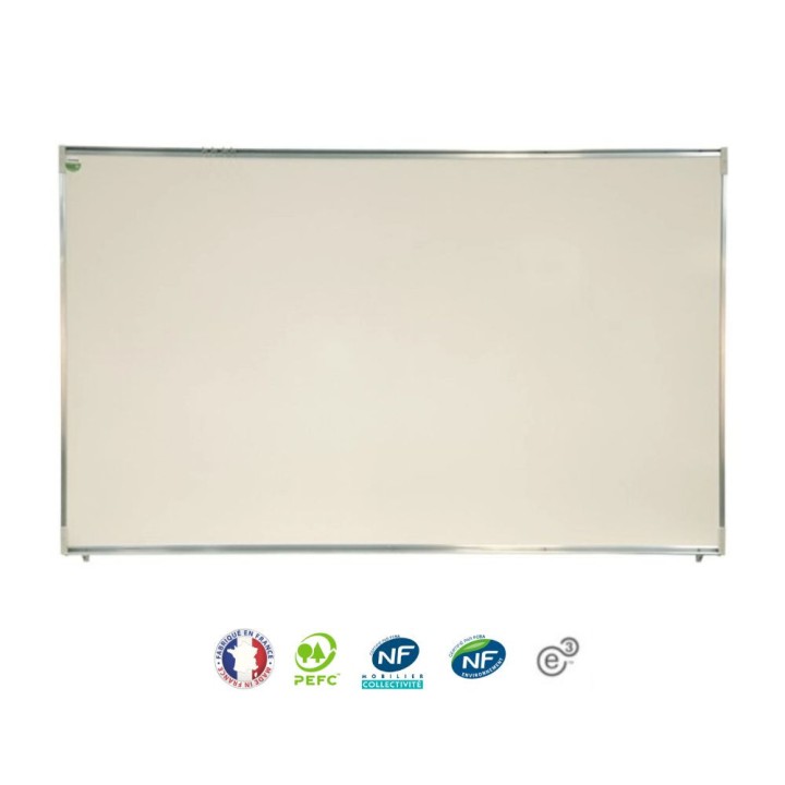Tableau blanc magnétique émail 90x120 cm - NF