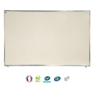 Tableau blanc magnétique émail 100x150 cm - NF