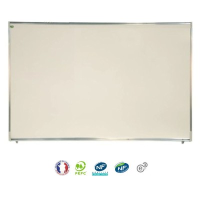 Tableau blanc magnétique émail 100x150 cm - NF