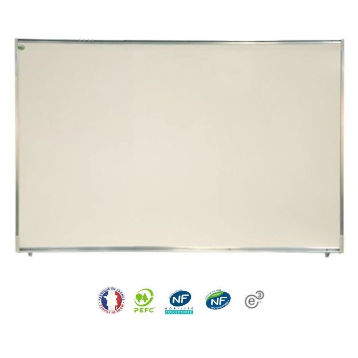 Tableau blanc magnétique émail 100x150 cm - NF