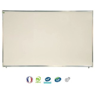 Tableau blanc magnétique émail 100x200 cm - NF