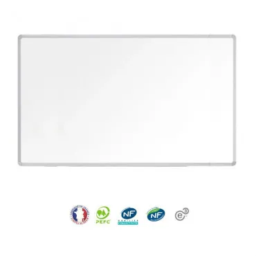Tableau blanc effaçable magnétique 90x180 cm - NF