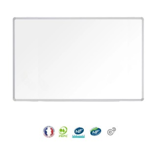 Tableau blanc effaçable magnétique 100x150 cm - NF