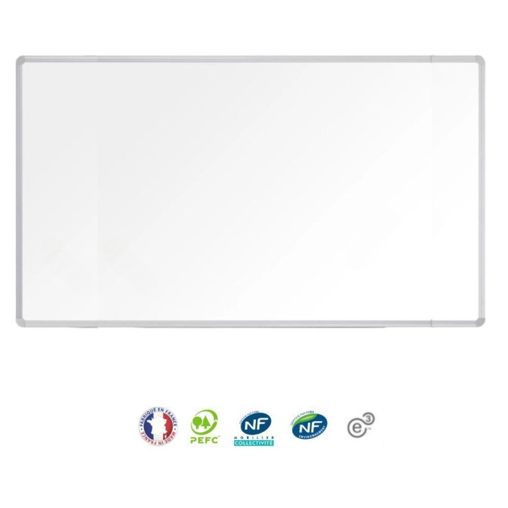 Tableau blanc effaçable magnétique 100x200 cm - NF