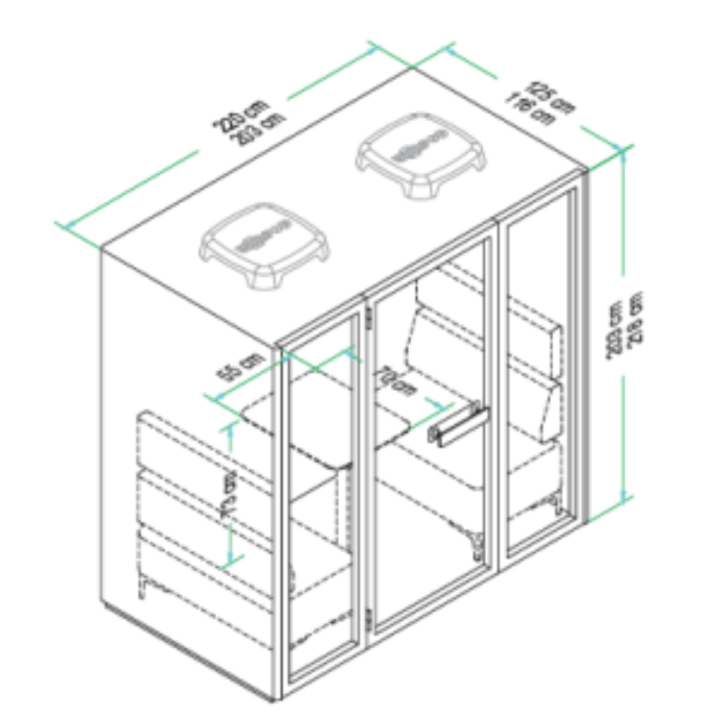 Box acoustique 4 personnes - Gosto meeting box 3.0