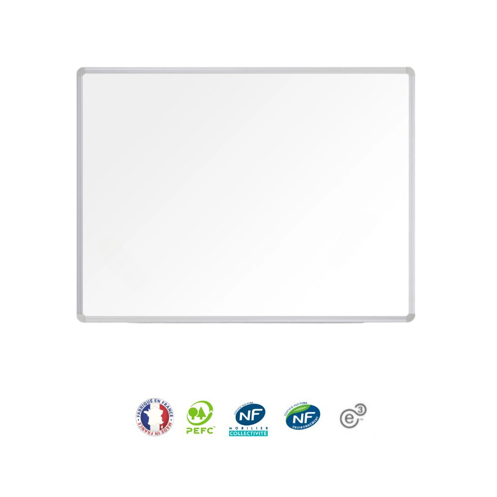 Tableau blanc effaçable magnétique 120x120 cm - NF