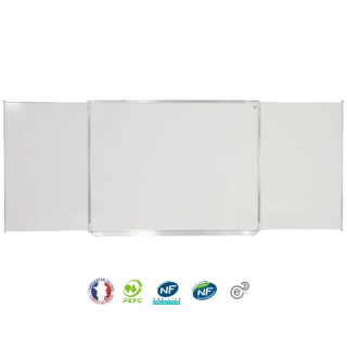 Tableau blanc tryptique 120 x 480 cm NF