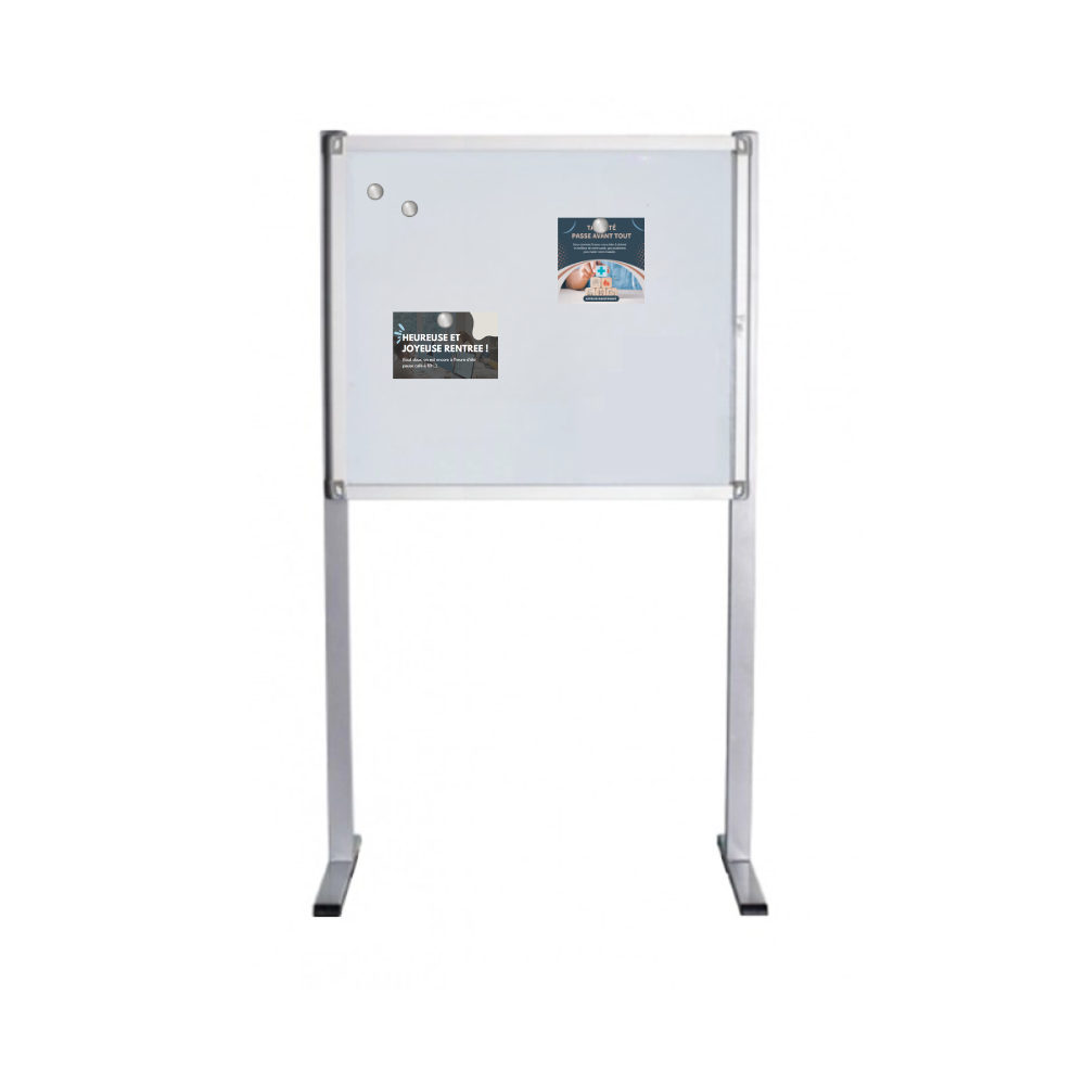 Vitrine affichage extérieur sur pied 6xA4 NF