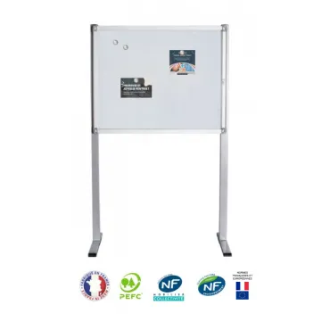 Vitrine affichage extérieur sur pied 8xA4 NF
