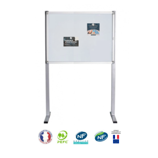 Vitrine affichage intérieur sur pied 10xA4 NF