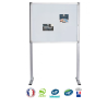 Vitrine affichage intérieur sur pied 12xA4 NF