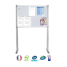 Vitrine affichage extérieur sur pied 10xA4 NF