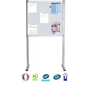 Vitrine affichage extérieur sur pied 9xA4 NF
