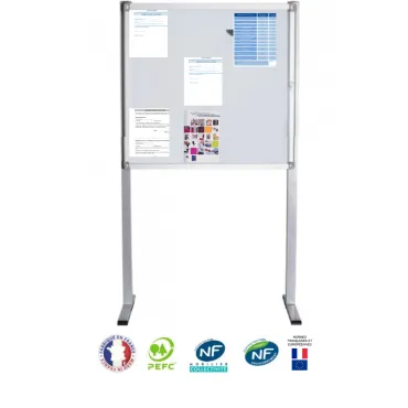 Vitrine affichage extérieur sur pied 12xA4 NF