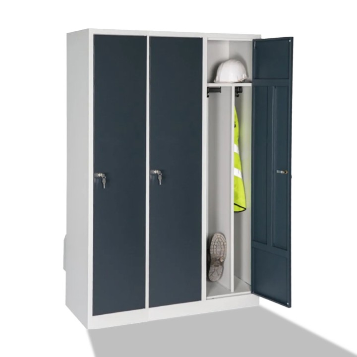Vestiaire chauffant métallique 3 portes| Gosto