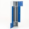 Vestiaire metallique en L - Z - 2 personnes