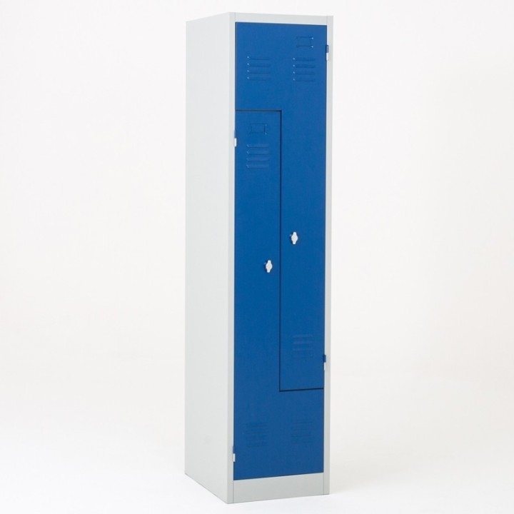 Vestiaire metallique en L - Z - 2 personnes