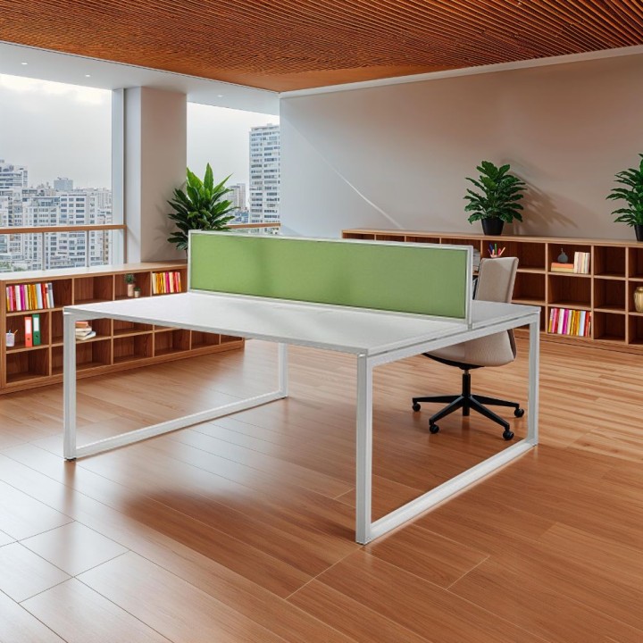 Bureaux bench 2 personnes pour open space - Gamme Cube - GOSTO
