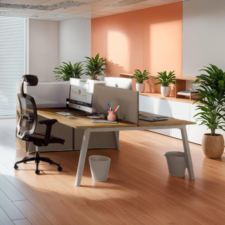 Bureau Bench 2 personnes pour  Open Space Gamme ACTEA-GOSTO