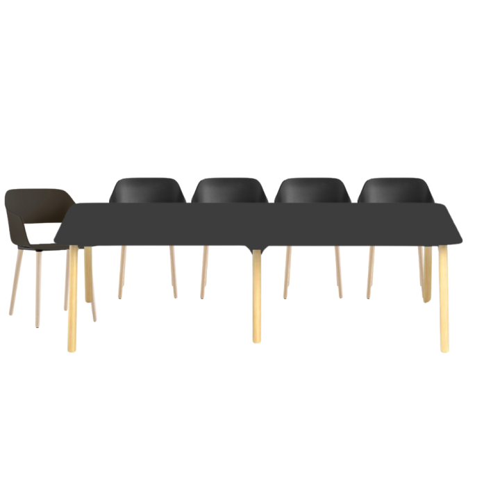 Table de réunion Cosywood 8 personnes L 240 x P 100cm | Gosto