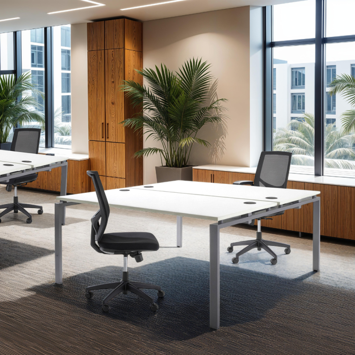 Bureau Bench 2 personnes pour Open Space - Gamme Pure