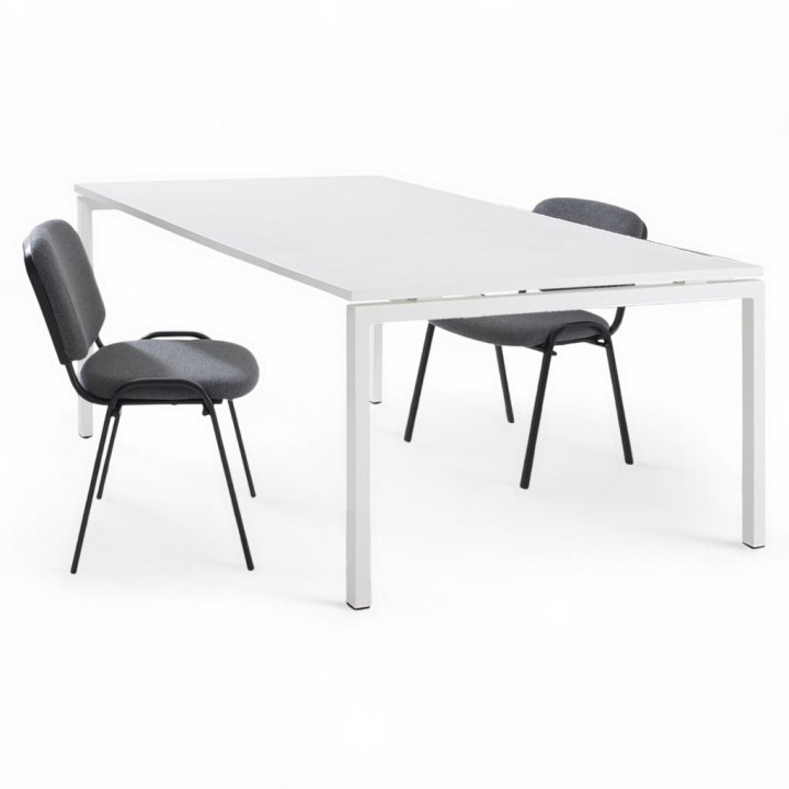 Table de réunion rectangulaire 8 personnes Sierra L180/200 x P100 cm   