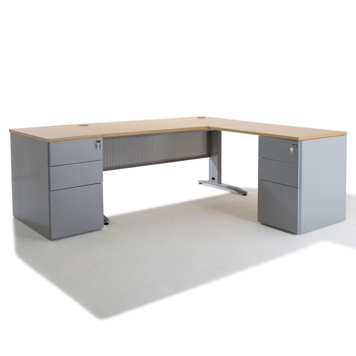 Bureau d'angle ELECTRA piétement métal Gosto, Bureaux