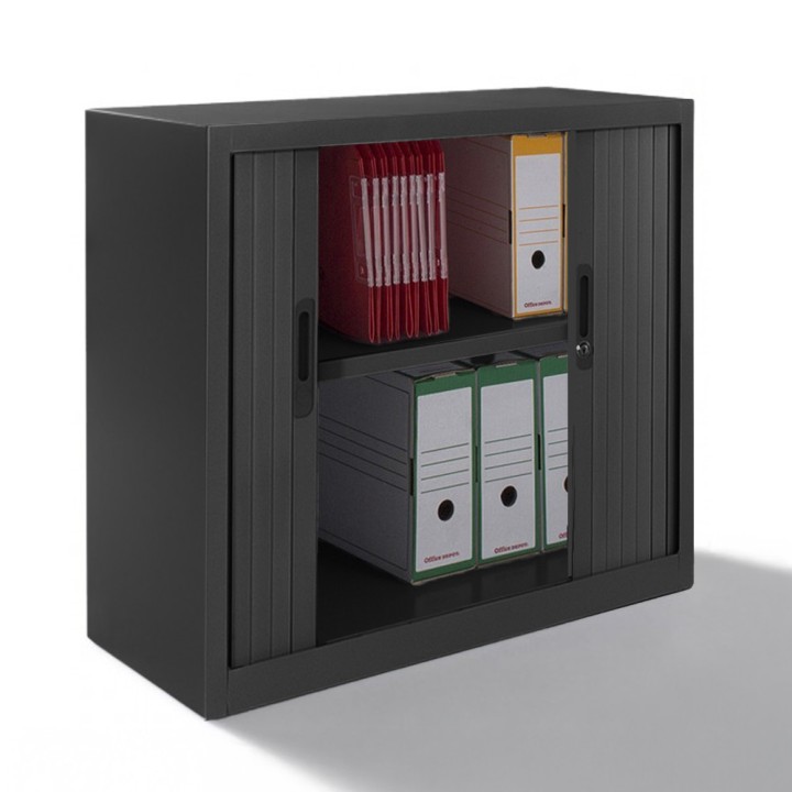Armoire à Rideau bout de bureau hauteur 74 cm