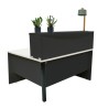 Bureau comptoir avec angle Panneaux anthracite