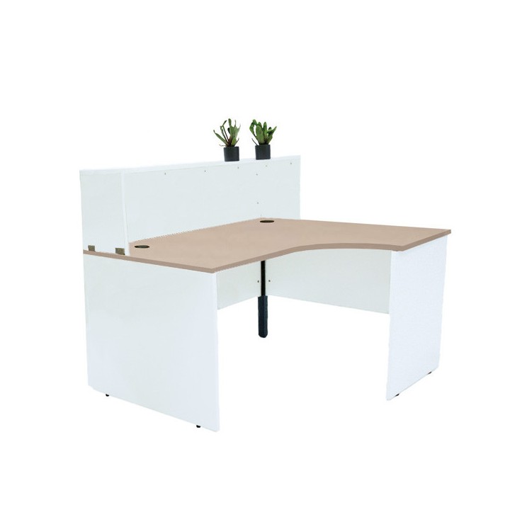 Bureau comptoir avec angle Panneaux blanc| GOSTO