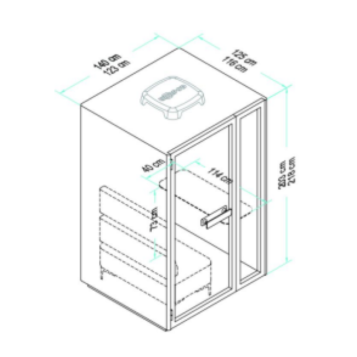 Box acoustique 1-2 personnes - Visio Box 3.0 plus | Gosto
