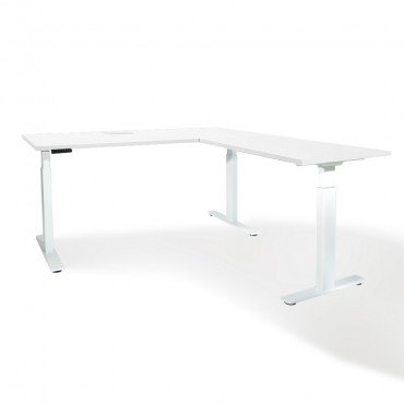 Bureau d'angle Extreme réglable hauteur avec flap