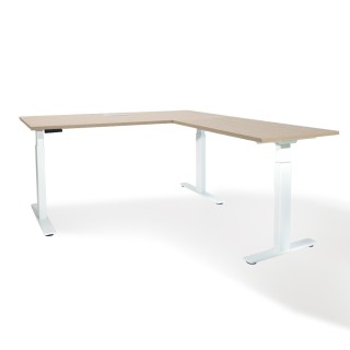 Bureau d'angle Extreme réglable hauteur avec flap | Gosto