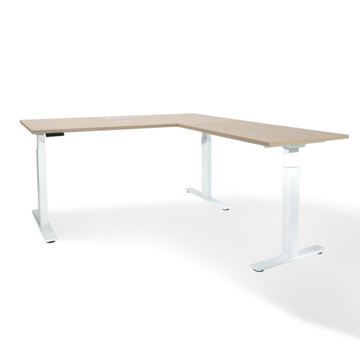 Bureau d'angle Extreme réglable hauteur avec flap | Gosto