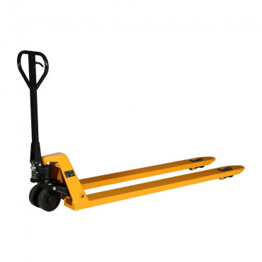 Transpalette manuel, 2000kg, fourches de 1800mm avec vue sur le timon