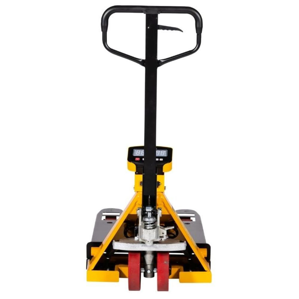 Transpalette peseur, 2000kg, fourches de 1150mm, à batterie de face