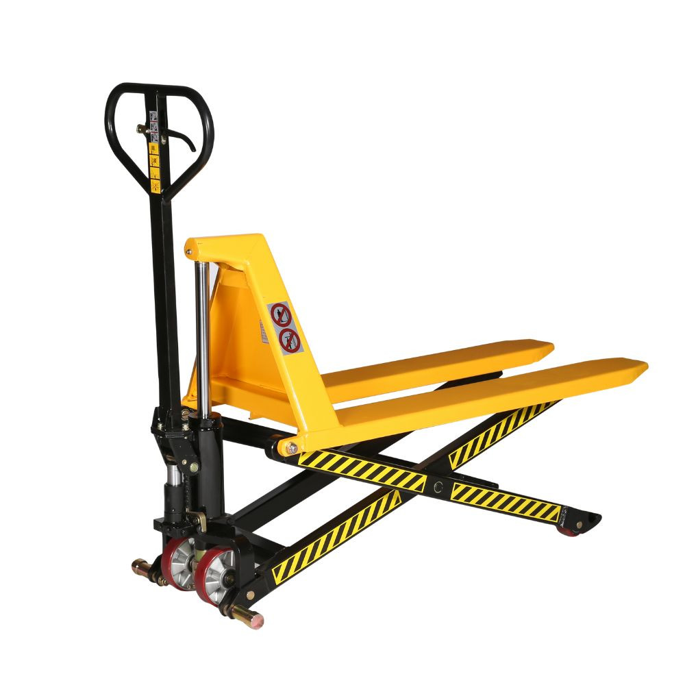Transpalette haute levée, 1000kg, fourches de 1170mm avec fourches à mi-hauteur