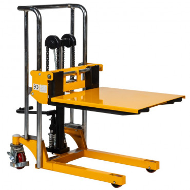 Gerbeur / Table, 400kg, levée 850mm vue de trois quart