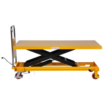 Table élévatrice TFG50, 500kg, 1600x810mm vue de profil