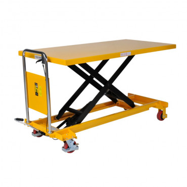 Table élévatrice TFG50, 500kg, 1600x810mm vue de trois quart