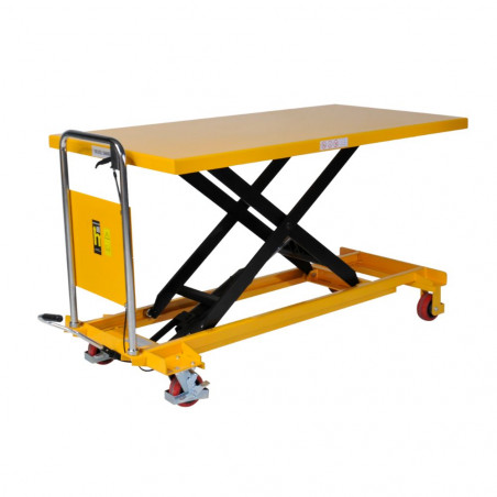 Table élévatrice TFG50, 500kg, 1600x810mm vue de trois quart