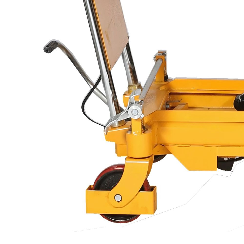 zoom sur les pieds de la Table élévatrice double ciseaux TG80, 800kg