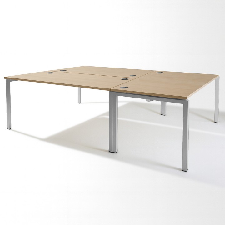 Bureau Bench de 3 personnes pour Open Space - Gamme PURE -GOSTO