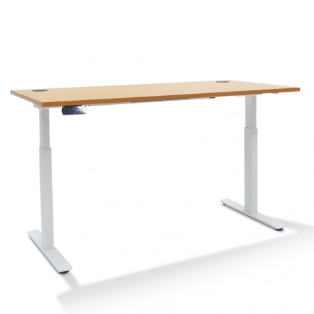 Bureau Réglable Hauteur Electrique Extreme Plus   Coloris Plateau:Hêtre