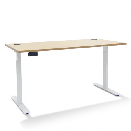 Bureau Réglable Hauteur Electrique Extreme Plus   Coloris Plateau:Chêne clair