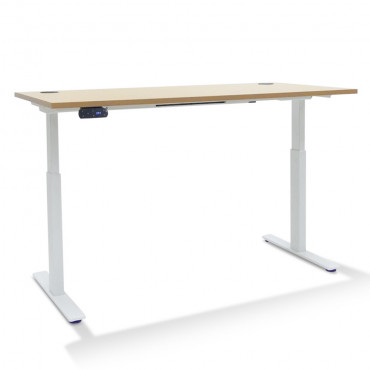 Bureau Réglable Hauteur Electrique Extreme Plus   Coloris Plateau:Chêne clair